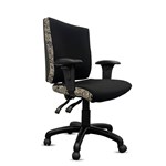 ORANGE DUST KATHERINE CHAIR WITH ARMS MEDIUM BACK 510 X 450 X 910MM DOTS BLACK