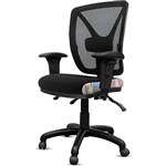 ORANGE DUST KIMBERLEY CHAIR WITH ARMS MESH BACK 510 X 490 X 1040MM ROCK BLACK