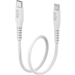 KLIK USBC TO APPLE LIGHTNING MFI CABLE 250MM WHITE