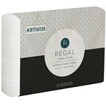 REGAL KRT16135 GOLD THRU AIR DRIED COMPACT HAND TOWEL 205 CM X 25CM 135 SHEETS