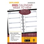 DEBDEN KT3700 POCKET DAYPLANNER REFILL 120X81MM WEEK TO OPENING