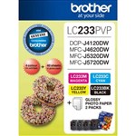 BROTHER LC233PVP INKJET CARTRIDGE PHOTO VALUE PACK