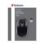 VERBATIM GO NANO WIRELESS MOUSE BLACK