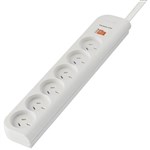 BELKIN F9E600VAU2M ESERIES SURGE PROTECTOR POWERBOARD 6OUTLET 2M WHITE