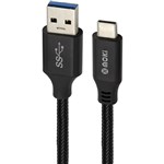 MOKI SYNCHARGE MESH CABLE USBC TO USBA 160MM BLACK
