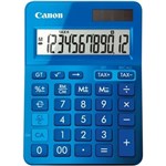 CANON LS123M CALCULATOR 12 DIGIT DUAL POWER METALIC BLUE