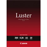CANON LU101A3 LUSTER PHOTO PAPER 260GSM A3 WHITE PACK 20