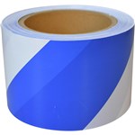 MAXISAFE BARRICADE TAPE BLUE  WHITE 75MM X 100M