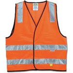 MAXISAFE HIVIS SAFETY VEST DAY NIGHT ORANGE  3X LARGE CLASS DN
