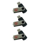 SHINTARO SHR8GB3P ROTATING USB DRIVE 20 8GB PACK 3