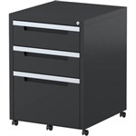 STEELCO MOBILE PEDESTAL MP2B1FGR 2 DRAWER 1 FILE 630 X 470 X 515MM GRAPHITE RIPPLE