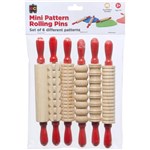 EDUCATIONAL COLOURS MPRP6 MINI PATTERN ROLLING PINS PK6
