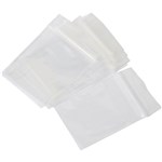 PRESS SEAL PLASTIC BAG 40 MICRON 64 X 89MM CLEAR PACK 100