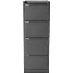 MERCURY FILING CABINET 4 DRAWER GRAPHITE RIPPLE