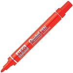 PENTEL N50 PERMANENT MARKER BULLET POINT RED BOX 12