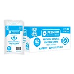 82L AUSTAR PREMIUM TRUE CLEAR BIN LINER NAT82LT PACK OF 25  SHIPS FROM SYDNEY