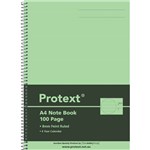 PROTEXT NB2000LIME PP COVER NOTE BOOK SIDE SPIRAL A4 100 PAGE LIME