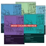 PROTEXT NB2040 SKETCH BOOK PP 20 PAGE 100GSM A4 ASSORTED
