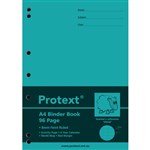 PROTEXT BINDER BOOK RULED 8MM 70GSM 96 PAGE A4 SHEEP ASSORTED