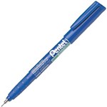 PENTEL NMF50C GREEN LABEL PERMANENT MARKER STEEL POINT 05MM BLUE
