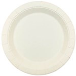 EARTH ECO ECONOMY DISPOSABLE PAPER PLATES 230MM WHITE PACK 50