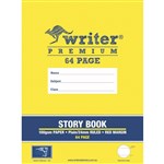 WRITER PREMIUM STORY BOOK 24MM PLAINRULED 100GSM 64 PAGES 330 X 240MM DRILL