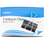 FOLDBACK CLIPS 51MM BLACK PACK 12
