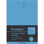 PROTEXT EXERCISE BOOK SOLID RULED  MARGIN 11MM 64 PAGE A4