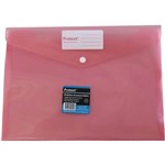 PROTEXT PP DOCUMENT WALLET WITH BUTTON CLOSURE A4 PINK