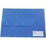 PROTEXT DOCUMENT WALLET HOOK AND LOOP CLOSURE FOOLSCAP PP BLUE