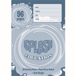 SPLASH BOTANY BOOK PLAINRULED 8MM 60GSM 96 PAGE A4