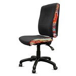 ORANGE DUST KATHERINE CHAIR HIGH BACK 510 X 450 X 990MM OPAL BLACK