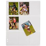 CUMBERLAND HEAVY DUTY COLLECTOR CARD POCKET 9 CAPACITY 125 MICRON A4 CLEAR PACK 10