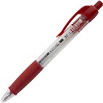 INITIATIVE RUBBER GRIP RETRACTABLE PEN MEDIUM RED BOX 12