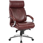 RENOIR EXECUTIVE CHAIR HIGH BACK ARMS BURGANDY LEATHER