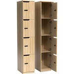 OLG KNOX 4 DOOR LOCKER 305 X 455 X 1805MM NORDIC MAPLE