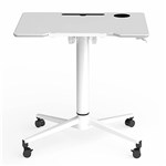 OLG SPRINT FLIP TABLE PODIUM WITH GAS HEIGHT ADJUSTMENT 800 X 600 X 6951055MM WHITE