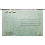 INITIATIVE EASYGLIDE SUSPENSION FILES WITH TABS AND INSERTS FOOLSCAP GREEN BOX 50