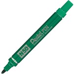 PENTEL N50 PERMANENT MARKER BULLET 15MM GREEN BOX 12