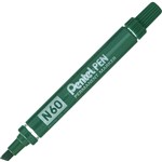 PENTEL N60 PERMANENT MARKER CHISEL 55MM GREEN BOX 12
