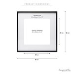COOPER  CO 30X30CM MAT TO 20X20CM PREMIUM METAL PHOTO FRAME 30 x 30CM