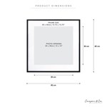 COOPER  CO 40 X 40CM MAT TO 30 X 30CM PREMIUM METAL PHOTO FRAME 30 x 30CM