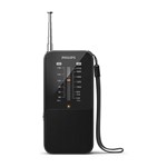 PHILIPS PORTABLE AM FM RADIO BLACK