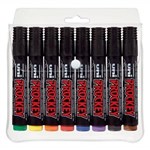 PROCKEY PM1228C MARKERS BULLET TIP ASSORTED COLOURS PACK 8