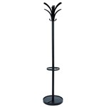 ALBA BRIO COAT RACK 1750 X 350 X 350MM BLACK