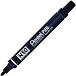 PENTEL N50A PERMANENT MARKER 20MM BULLET POINT BLACK BOX 12