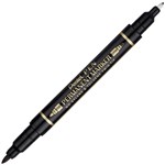 PENTEL N75W DUAL TIP PERMANENT MARKER BULLET BLACK