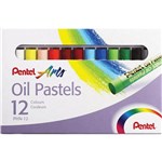 PENTEL ARTS OIL PASTELS ASSORTED PACK 12