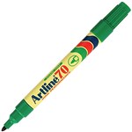 ARTLINE 107004 70 PERMANENT MARKER BULLET POINT 15MM GREEN