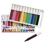 ARTLINE 130041 300 LIQUID CRAYON ASSORTED COLOURS BOX 12